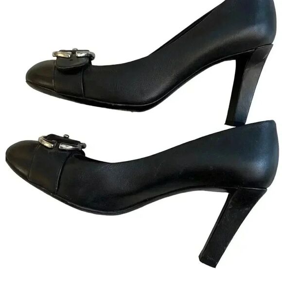 Gucci GG Black Buckle Pumps - Picture 4 of 12